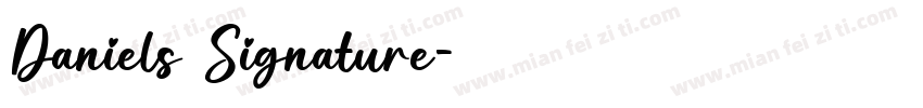 Daniels Signature字体转换